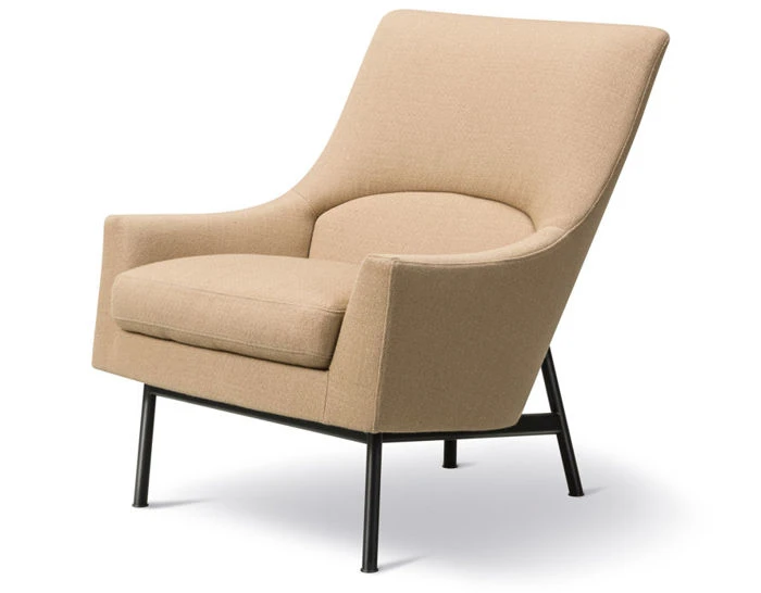 Risom A-chair With Metal Base - Image 2