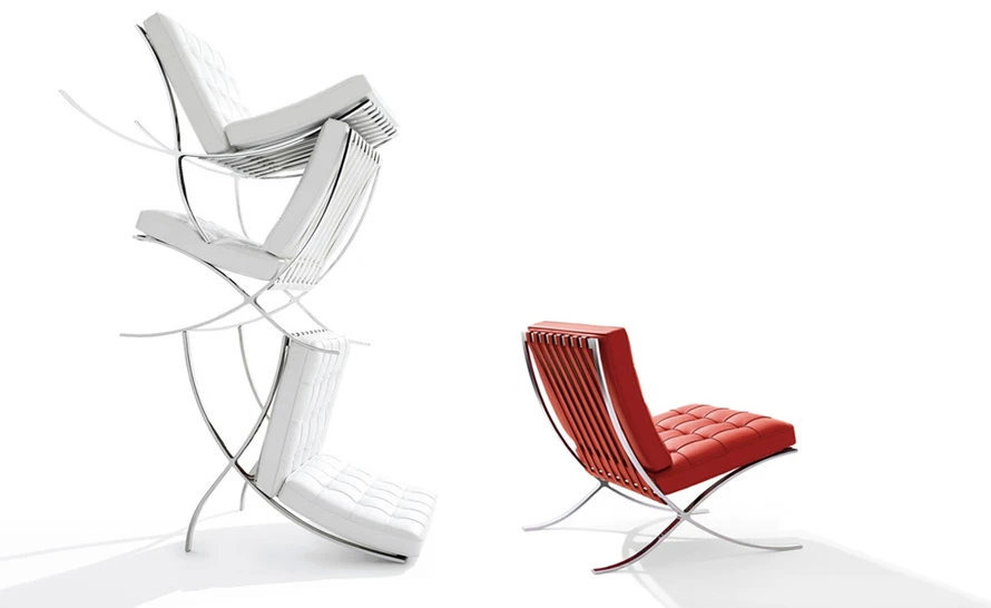 Knoll Barcelona Chair Chrome Plated - Image 12