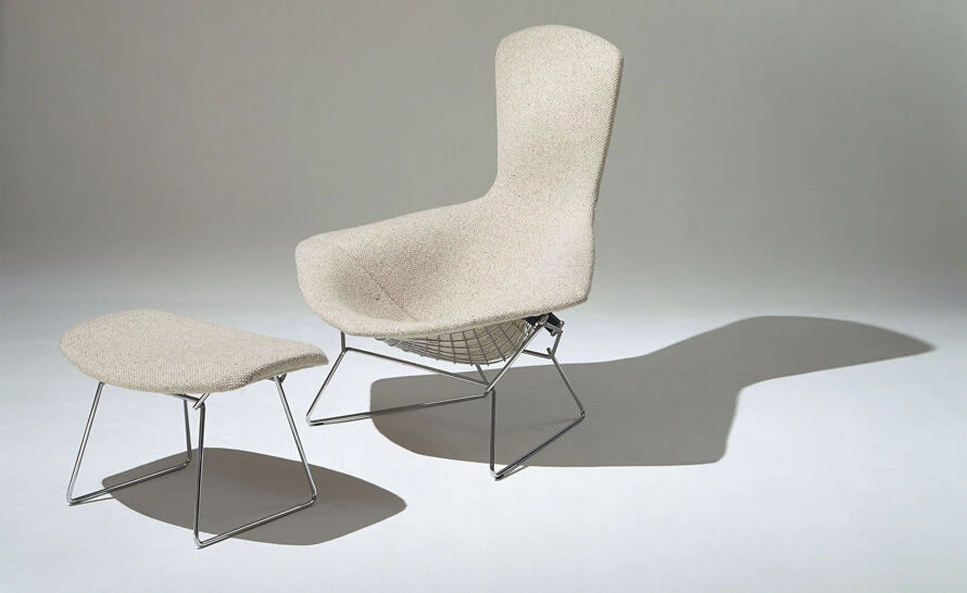 Bertoia Bird Chair & Ottoman - Image 12