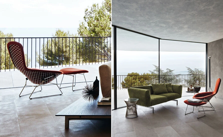 Bertoia Bird Chair & Ottoman - Image 6