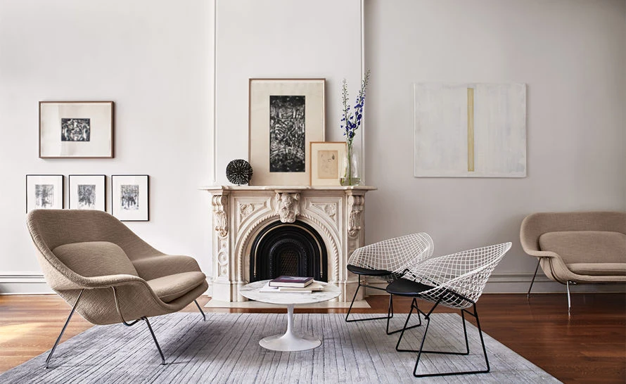 Bertoia Small Diamond Chair With Seat Cushion - Image 11