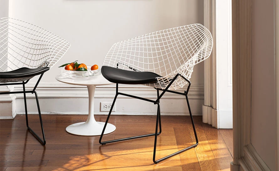 Bertoia Small Diamond Chair With Seat Cushion - Image 12
