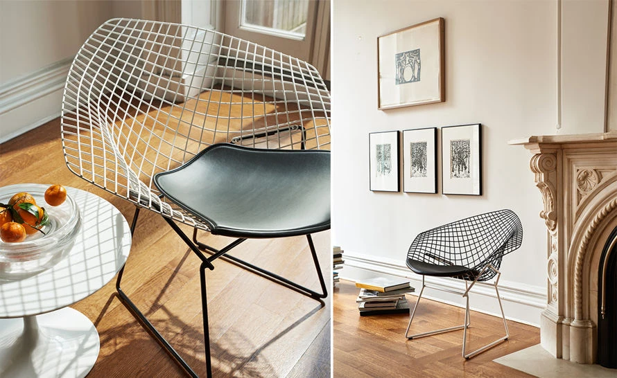 Bertoia Small Diamond Chair With Seat Cushion - Image 13