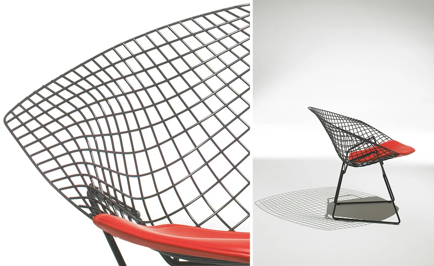 Bertoia Small Diamond Chair With Seat Cushion - Image 6