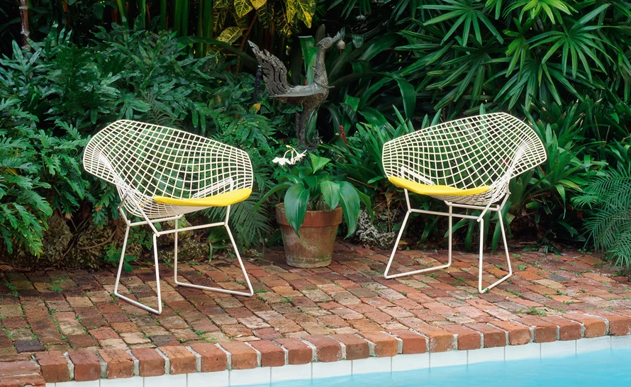 Bertoia Small Diamond Chair With Seat Cushion - Image 8