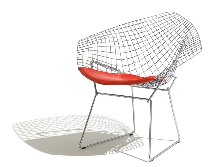 Bertoia Small Diamond Chair With Seat Cushion - Image 9