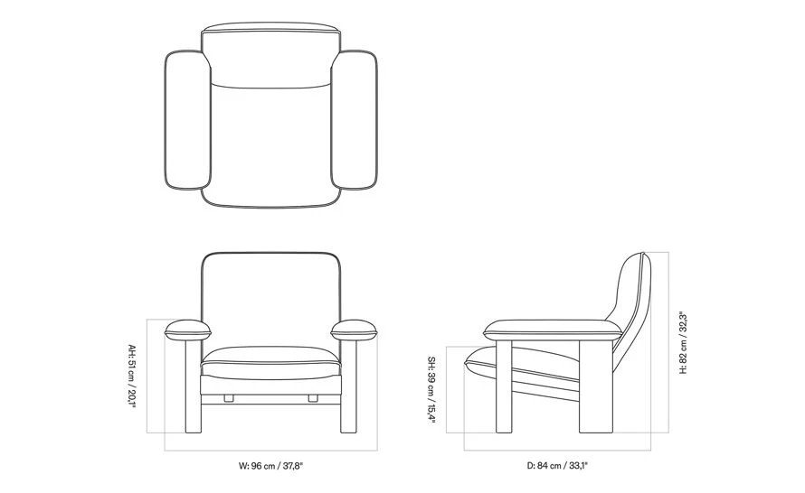 Brasilia Lounge Chair Hide - Image 16