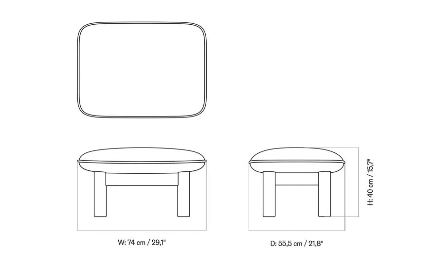Brasilia Ottoman Hide - Image 7
