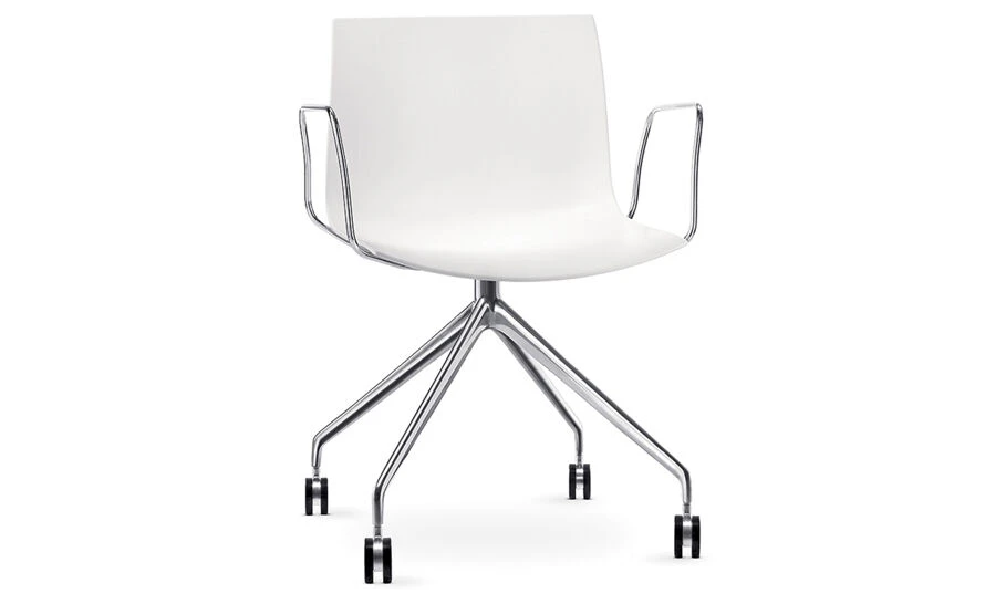 Catifa 53 Polypropylene Chair With Trestle Base - Image 2