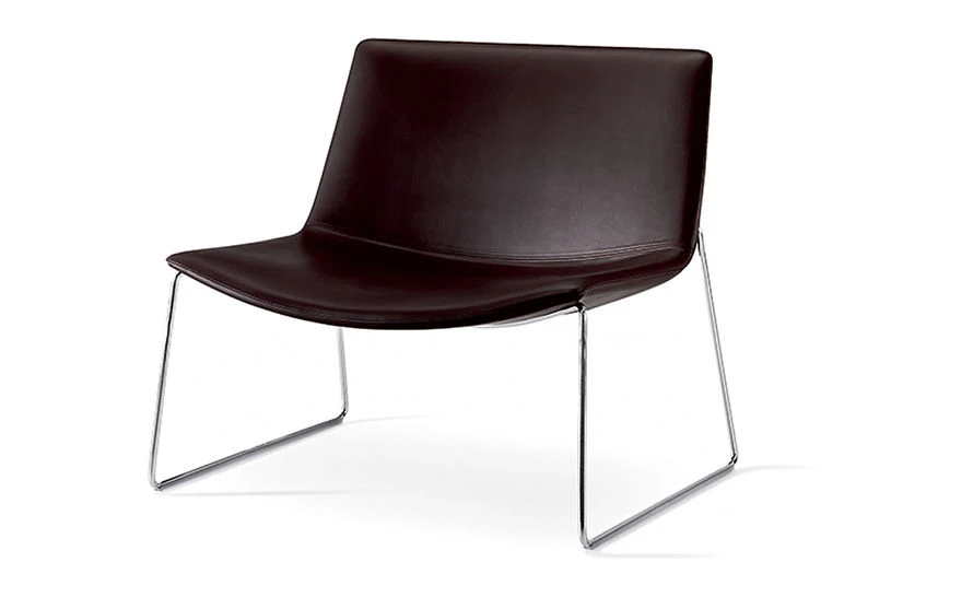 Catifa 80 Lounge Chair With Sled Base - Image 3