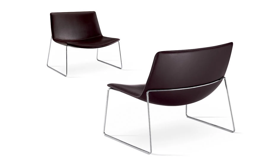 Catifa 80 Lounge Chair With Sled Base - Image 4