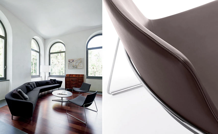 Catifa 80 Lounge Chair With Sled Base - Image 6