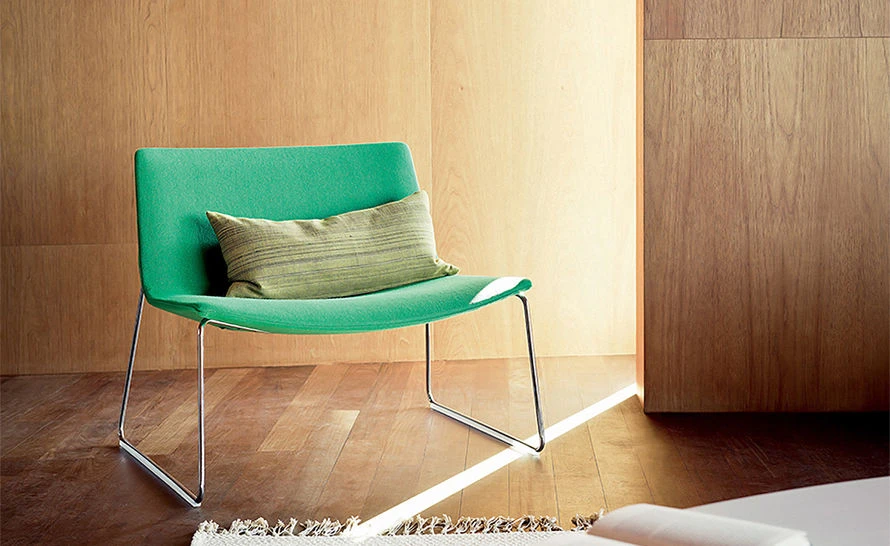 Catifa 80 Lounge Chair With Sled Base - Image 7