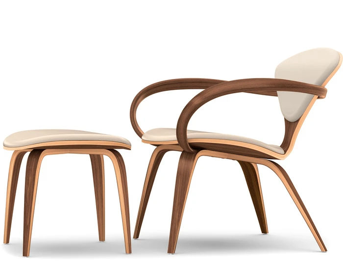 Cherner Lounge Arm Chair & Ottoman - Image 2