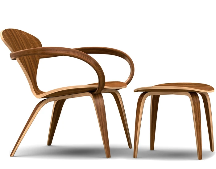 Cherner Lounge Arm Chair & Ottoman - Image 3