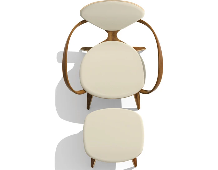 Cherner Lounge Arm Chair & Ottoman - Image 4