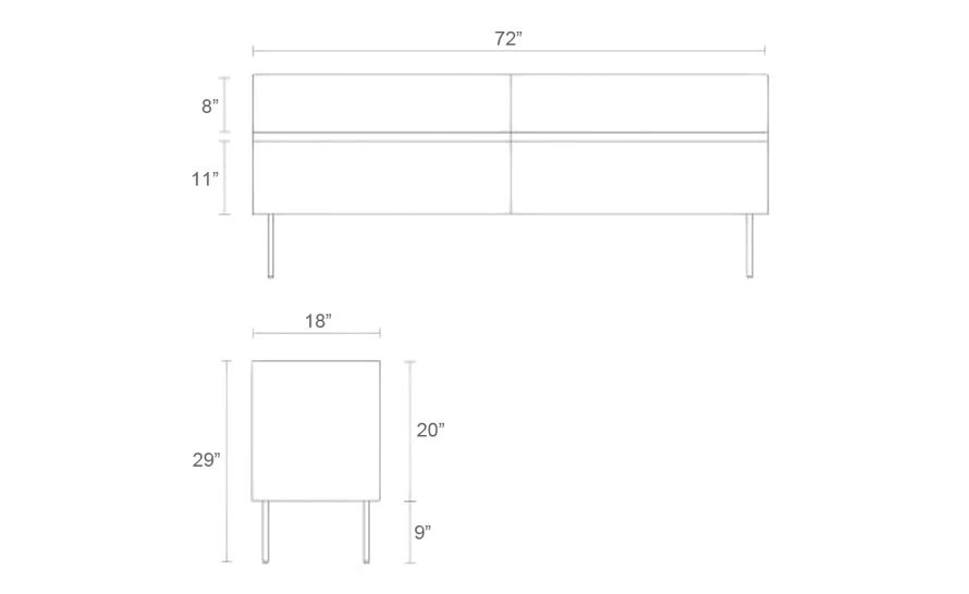 Clad 4 Drawer Dresser - Image 9