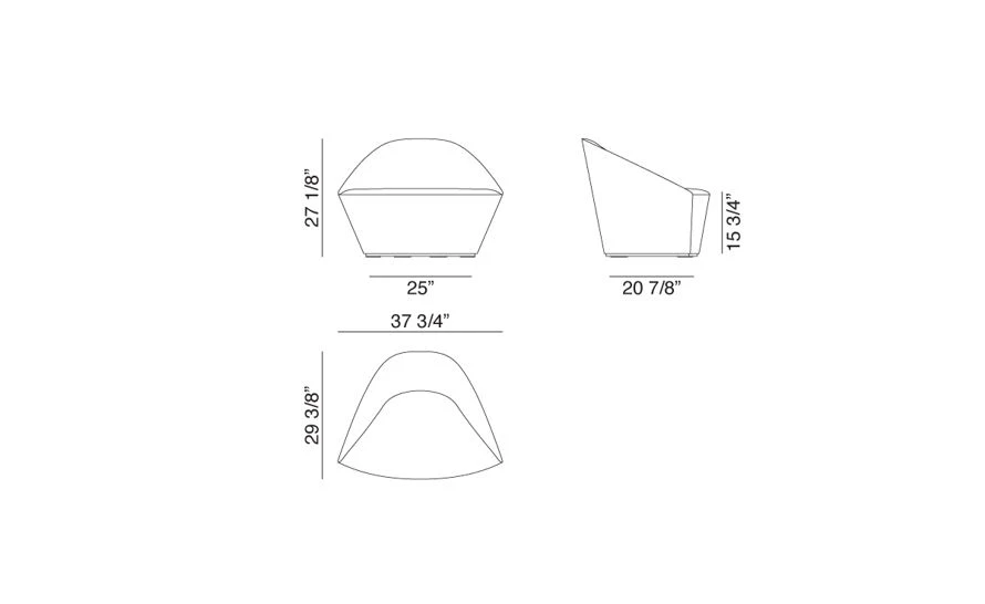 Colina Fully Upholstered Medium Lounge Chair - Image 7