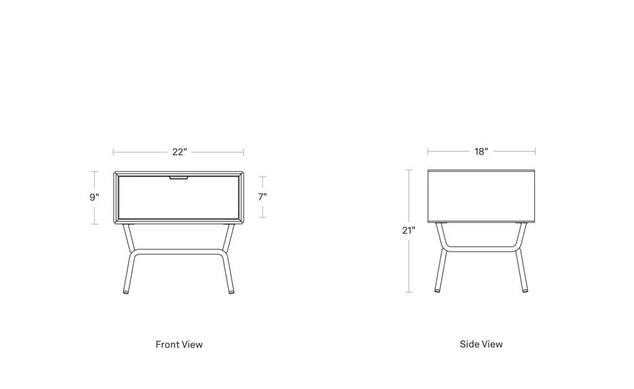 Dang 1 Drawer Nightstand - Image 14