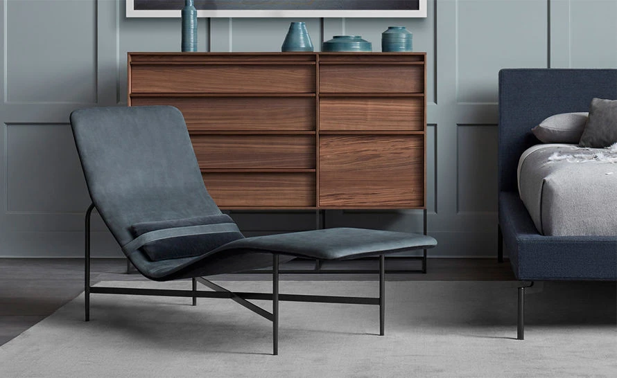 Deep Thoughts Leather Chaise Lounge - Image 9