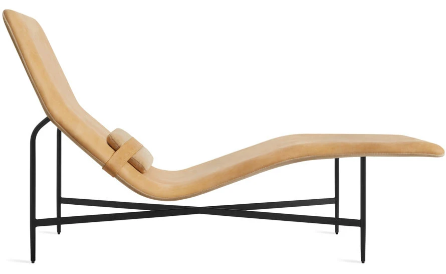 Deep Thoughts Leather Chaise Lounge - Image 5