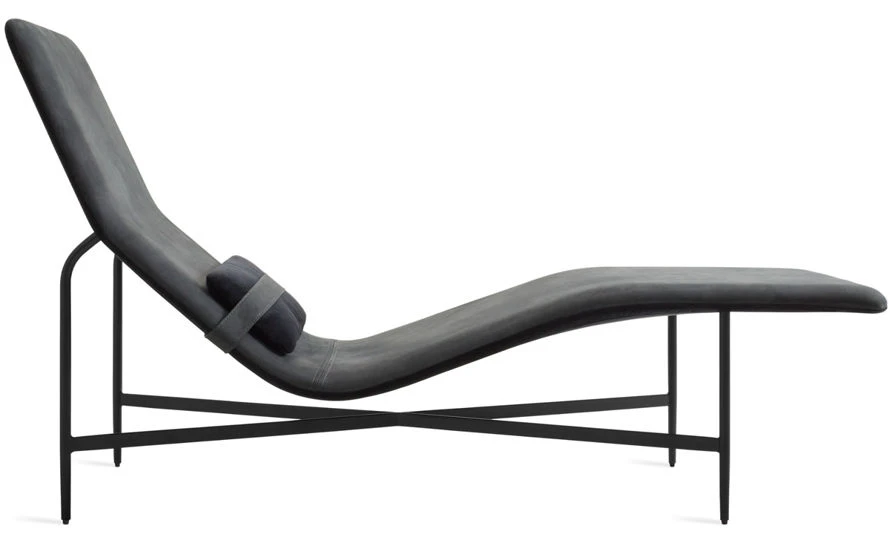 Deep Thoughts Leather Chaise Lounge - Image 6