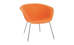 Duna 02 Four Leg Lounge Chair Fully Upholstered