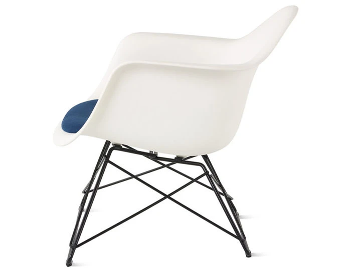 EamesĀ® Molded Armchair With Low Wire Base And Seat Pad - Image 5