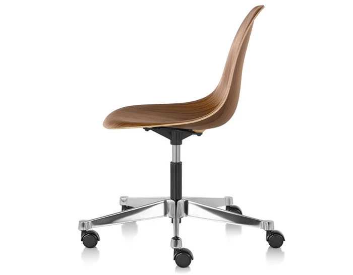 EamesĀ® Molded Wood Side Chair With Task Base - Image 3