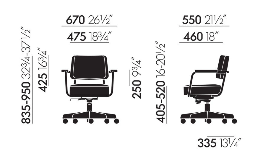 Vitra Fauteuil Direction Pivotant Task Chair - Image 11