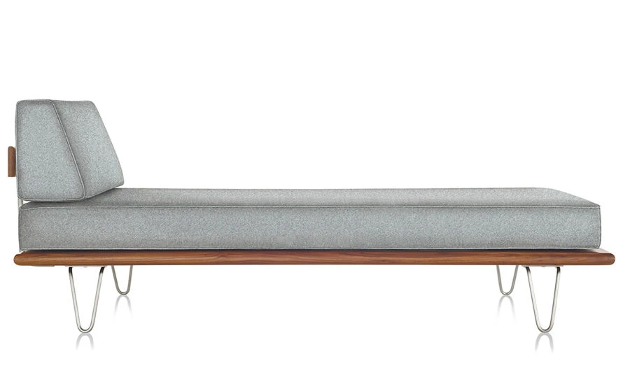 Nelson Daybed With End Bolster & Hairpin Legs