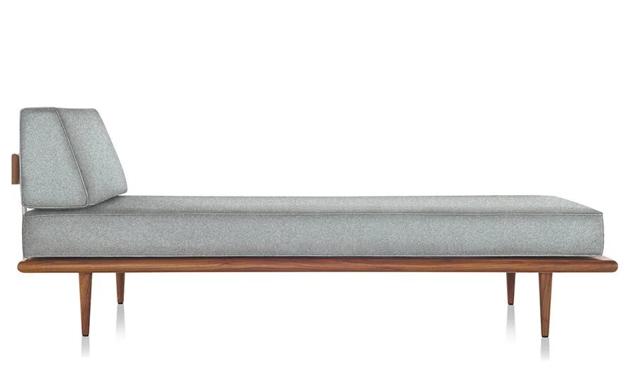 Nelson Daybed With End Bolster & Wood Taper Legs - Image 2