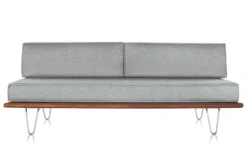 Nelson Daybed With Two Bolsters & Hairpin Legs