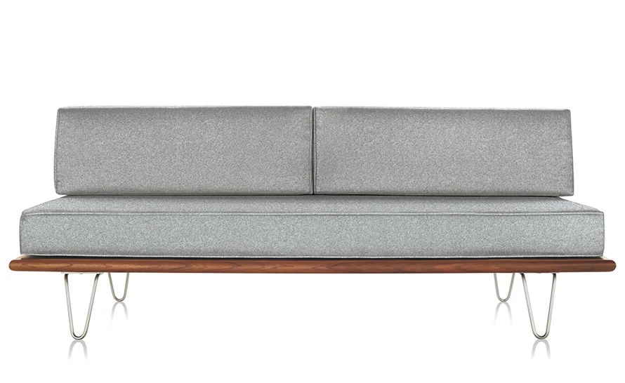 Nelson Daybed With Two Bolsters & Hairpin Legs