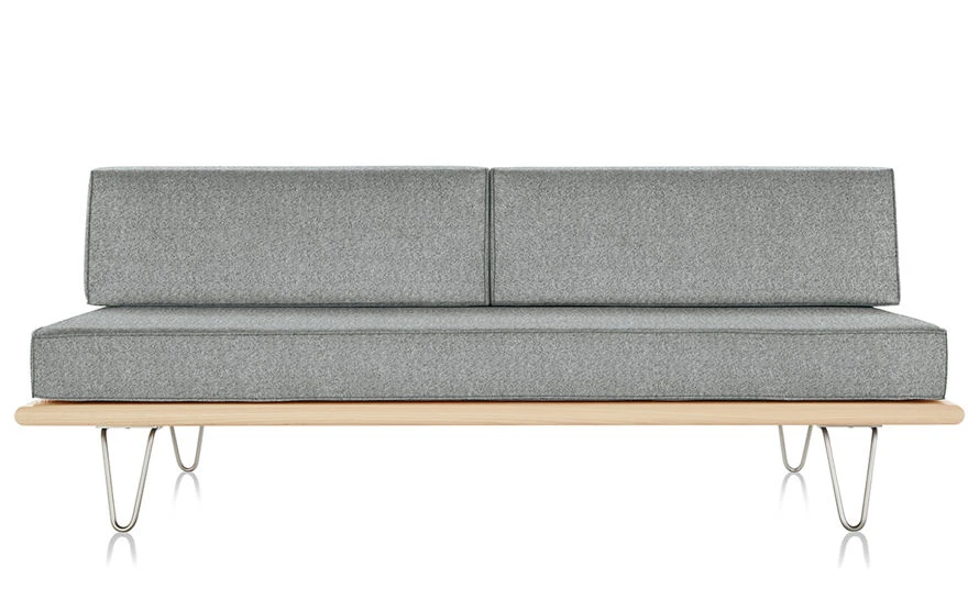 Nelson Daybed With Two Bolsters & Hairpin Legs - Image 2