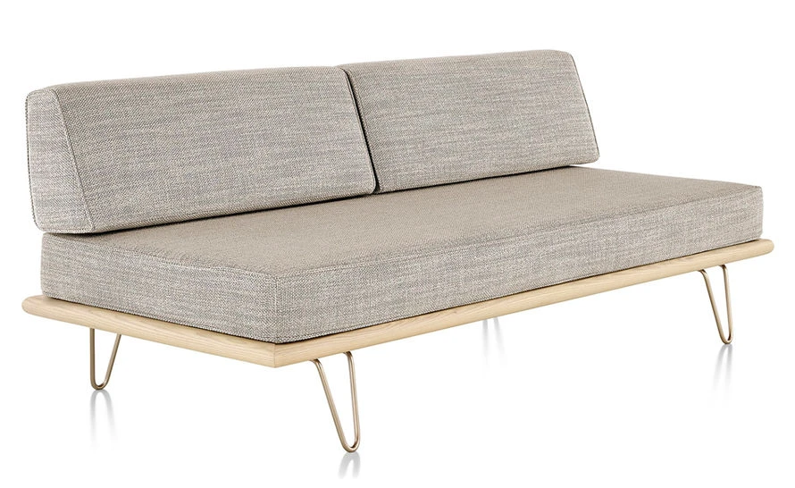Nelson Daybed With Two Bolsters & Hairpin Legs - Image 4