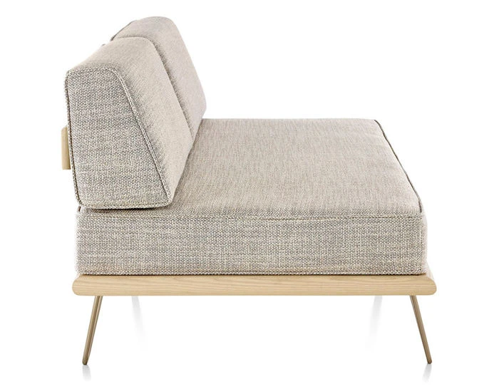 Nelson Daybed With Two Bolsters & Hairpin Legs - Image 5