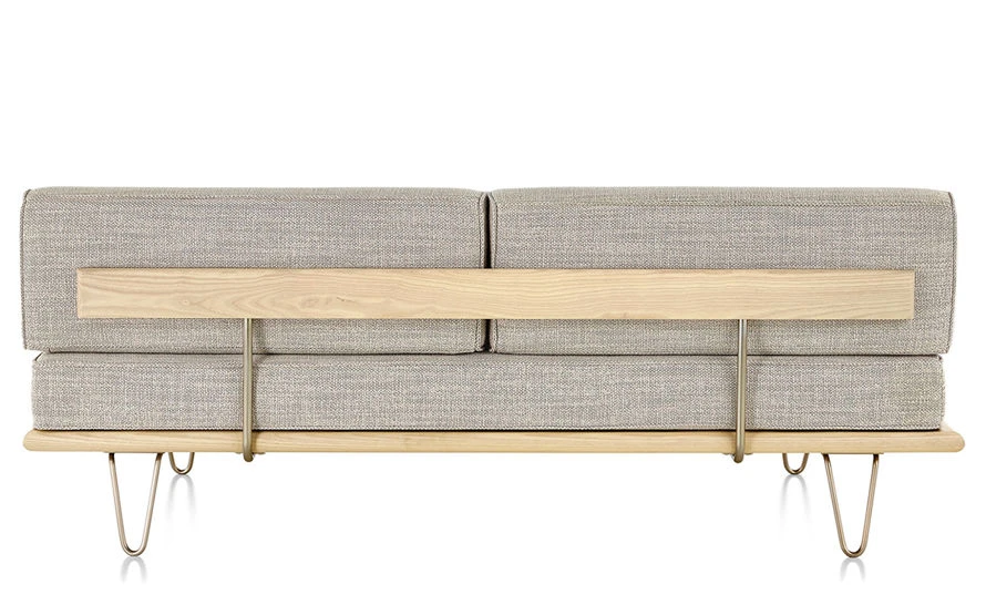 Nelson Daybed With Two Bolsters & Hairpin Legs - Image 6