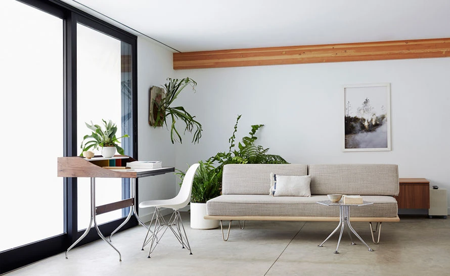 Nelson Daybed With Two Bolsters & Hairpin Legs - Image 7