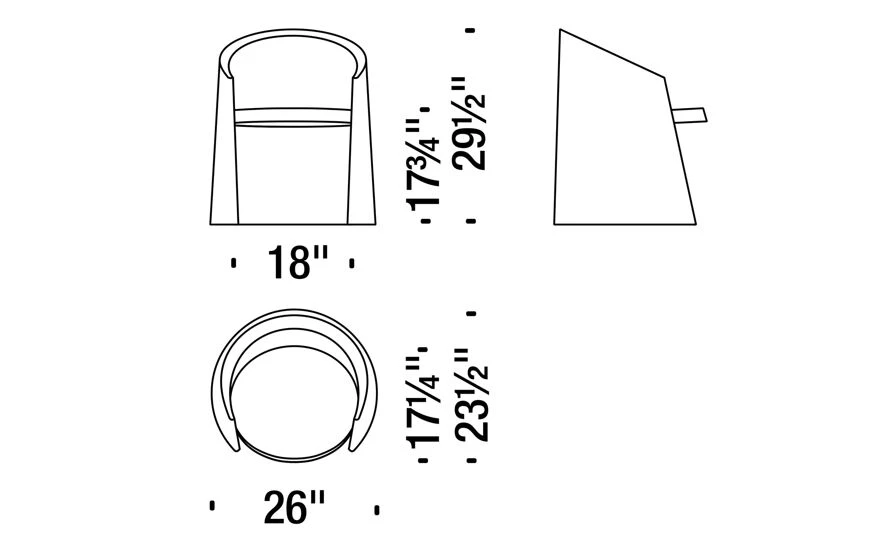 Husk Small Armchair - Image 5