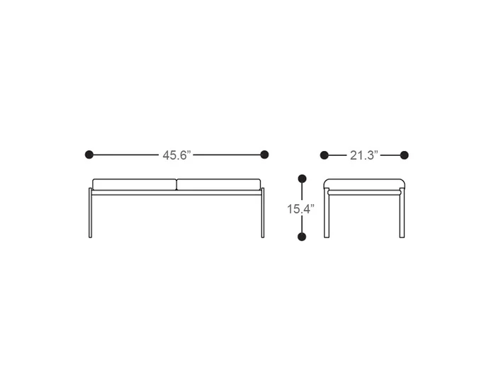 Artek Kiki 2-seater Bench - Image 3