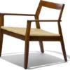 Krusin Lounge Arm Chair With Woven Seat