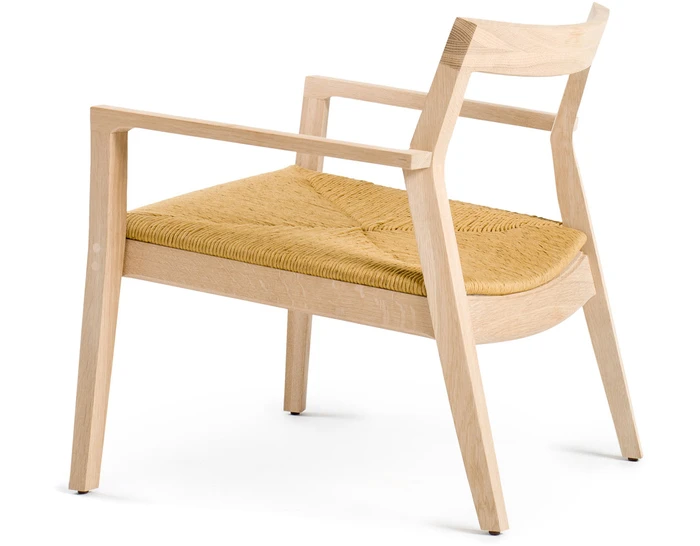 Krusin Lounge Arm Chair With Woven Seat - Image 2