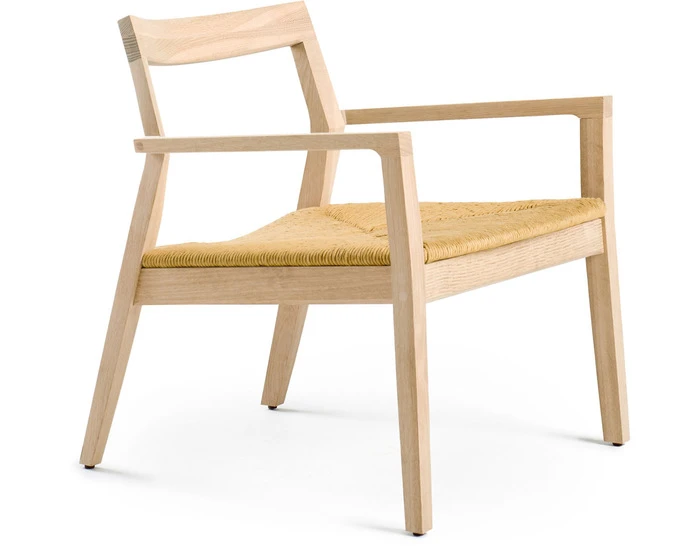 Krusin Lounge Arm Chair With Woven Seat - Image 3
