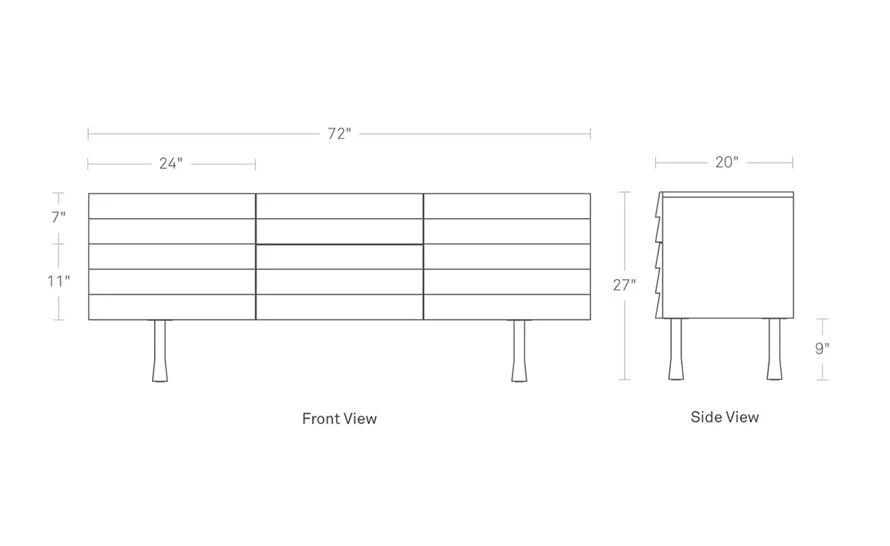 Lap 2 Door/2 Drawer Credenza - Image 13