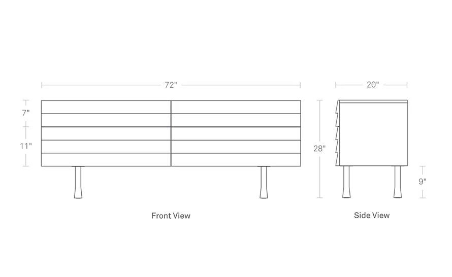 Lap 4 Drawer Dresser - Image 8
