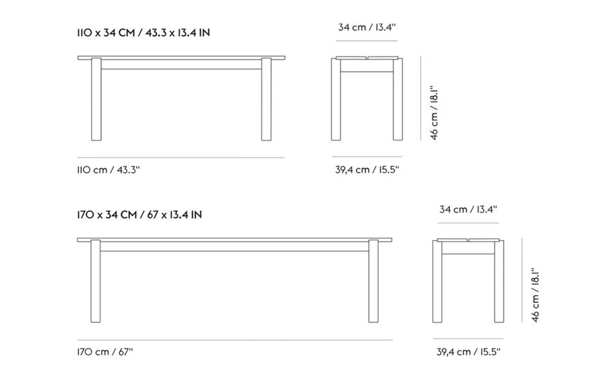 Muuto Linear Wood Bench - Image 9
