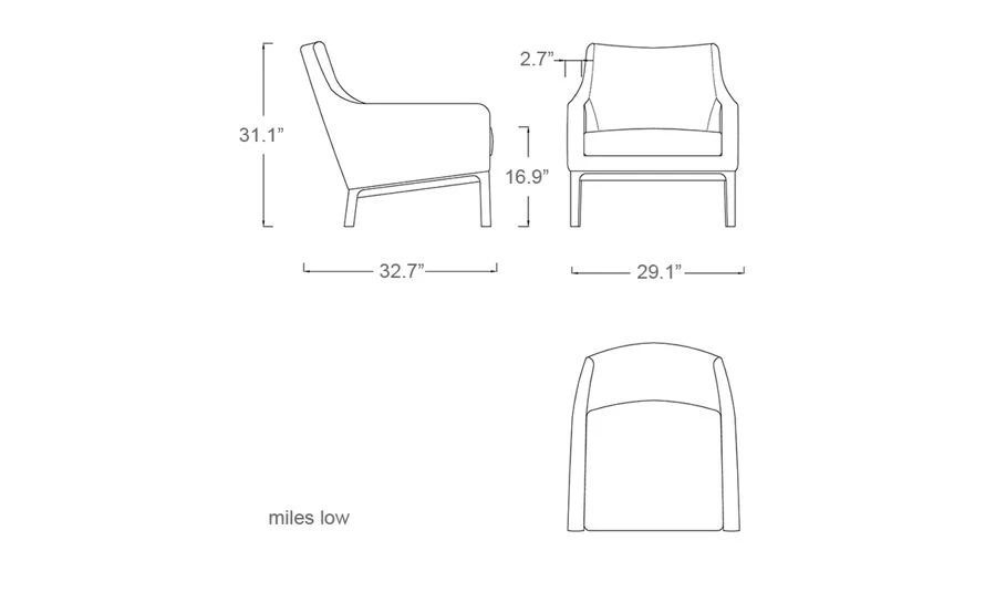 Miles Low Lounge Chair - Image 7