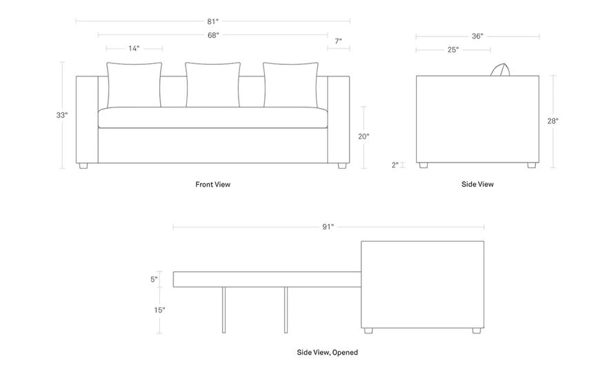 Mono Sleeper Sofa - Image 10
