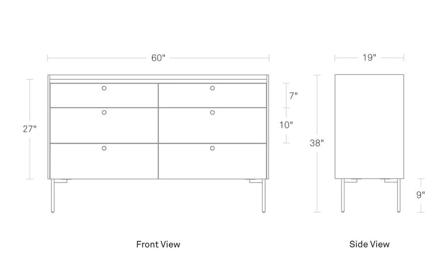 Peek 6 Drawer Dresser - Image 10